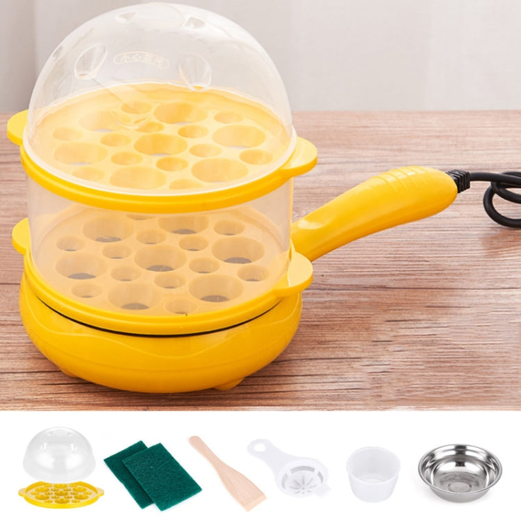 350W Electric Egg Omelette Cooker Frying Pan Steamer Cooker,EU Plug,Style: Double Layer Set Yellow - Home & Garden by buy2fix | Online Shopping UK | buy2fix