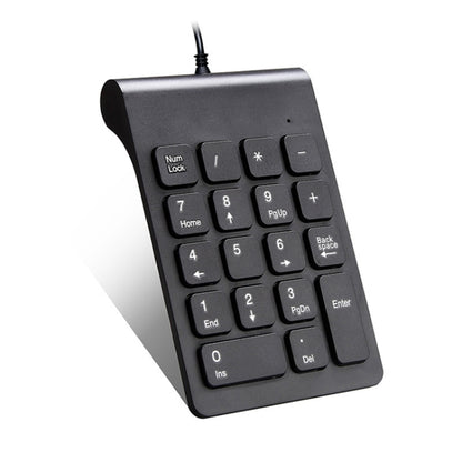 Laptop Wired Digital Mini USB Keyboard(Black) - Mini Keyboard by buy2fix | Online Shopping UK | buy2fix