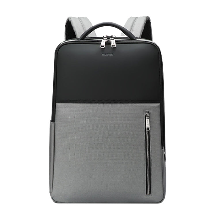 Bopai 61-68118 Multifunctional Wear-resistant Anti-theft Laptop Backpack with USB Charging Hole(Silver Gray) - Backpack by Bopai | Online Shopping UK | buy2fix