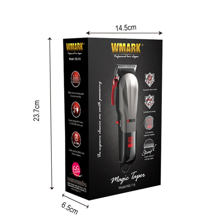WMARK NG-115 Electric Clippers Rechargeable Hair Clippers, EU Plug - Hair Trimmer by buy2fix | Online Shopping UK | buy2fix