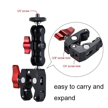 JMSUZ 124124 SLR Camera Rail Adjustable Clamp Crab Clamp+Magic Arm -  by JMSUZ | Online Shopping UK | buy2fix