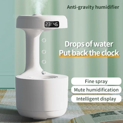 W1 LED Smart Display Anti-Gravity Water Drop Humidifier(White) - Home & Garden by buy2fix | Online Shopping UK | buy2fix