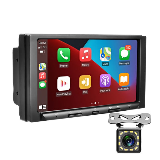 7 inch Carplay GPS Navigation Reverse Integrated Machine, Style: Standard+12 Light Camera(2+32G) - In Car by buy2fix | Online Shopping UK | buy2fix