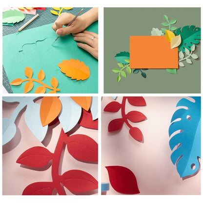Paper-cut Leaf Ornaments Photography Props(Lake Blue) - Camera Accessories by buy2fix | Online Shopping UK | buy2fix