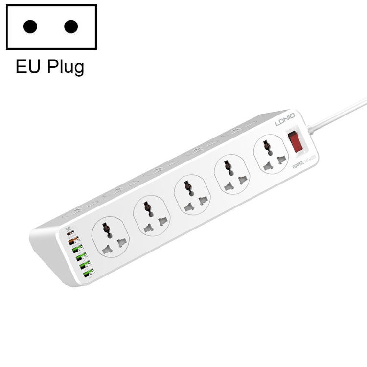 LDNIO SC10610 30W 10+6 Ports Multifunctional Travel Home Office Fast Charging Socket, Spec: EU Plug - Extension Socket by LDNIO | Online Shopping UK | buy2fix