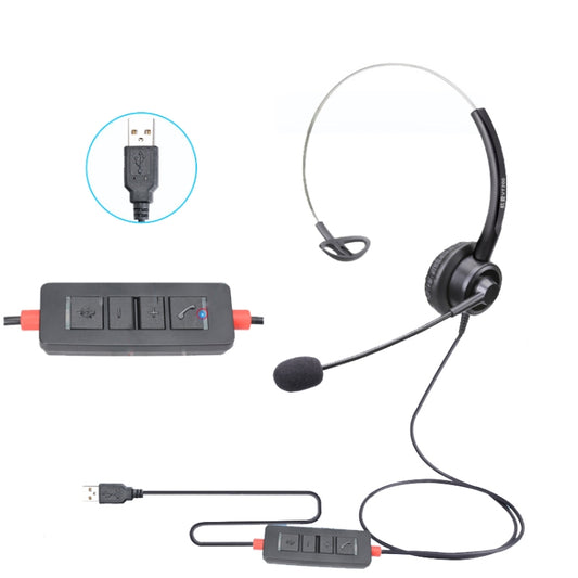 VT200 Single Ear Telephone Headset Operator Headset With Mic,Spec: USB Head with Tuning - Consumer Electronics by buy2fix | Online Shopping UK | buy2fix