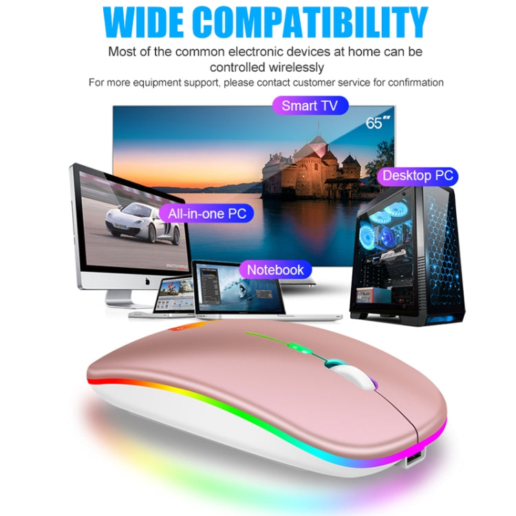 XUNSVFOX XYH50 4 Keys USB Charging Business Office Wireless Light Mouse(Pink) - Wireless Mice by XUNSVFOX | Online Shopping UK | buy2fix