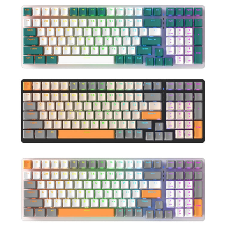 ZIYOU LANG  K3 100 Keys Game Glowing Wired Mechanical Keyboard, Cable Length: 1.5m, Style: Micro Light Version Green Axis - Wired Keyboard by ZIYOU LANG | Online Shopping UK | buy2fix