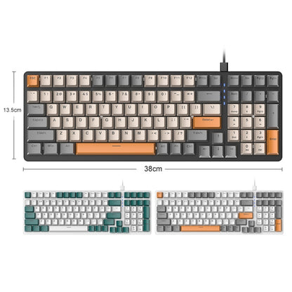 ZIYOU LANG  K3 100 Keys Game Glowing Wired Mechanical Keyboard, Cable Length: 1.5m, Style: Micro Light Hot Plug Version Green Axis - Wired Keyboard by ZIYOU LANG | Online Shopping UK | buy2fix