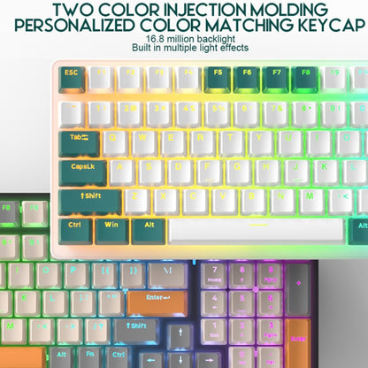 ZIYOU LANG  K3 100 Keys Game Glowing Wired Mechanical Keyboard, Cable Length: 1.5m, Style: Micro Light Hot Plug Version Green Axis - Wired Keyboard by ZIYOU LANG | Online Shopping UK | buy2fix