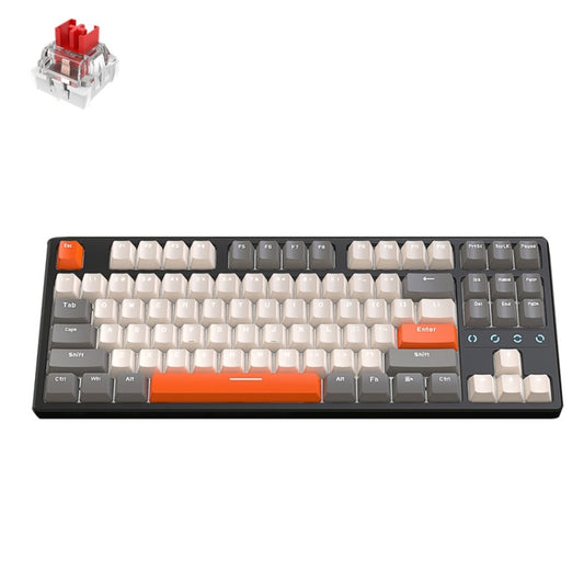 ZIYOU LANG K87 87-key RGB Bluetooth / Wireless / Wired Three Mode Game Keyboard, Cable Length: 1.5m, Style: Red Shaft (Micr-light) - Wireless Keyboard by ZIYOU LANG | Online Shopping UK | buy2fix