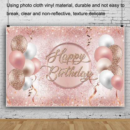 MDU05525 1.5m x 1m Rose Golden Balloon Birthday Party Background Cloth Photography Photo Pictorial Cloth - Camera Accessories by buy2fix | Online Shopping UK | buy2fix