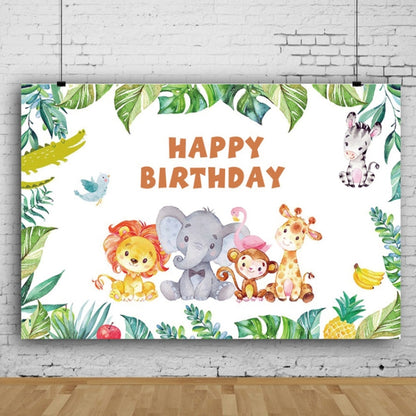 MDM07470 1.5m x 1m Animal Forest Cartoon Birthday Party Banquet Decoration Photo Background Cloth - Camera Accessories by buy2fix | Online Shopping UK | buy2fix