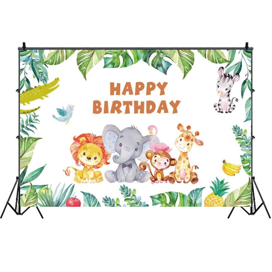 MDN09919 1.5m x 1m Animal Forest Cartoon Birthday Party Banquet Decoration Photo Background Cloth - Camera Accessories by buy2fix | Online Shopping UK | buy2fix