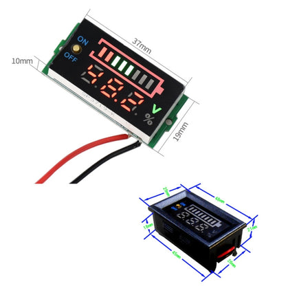 229TY 7-100V Electric Car Lithium Battery Voltage Power Meter Display Switch - Consumer Electronics by buy2fix | Online Shopping UK | buy2fix