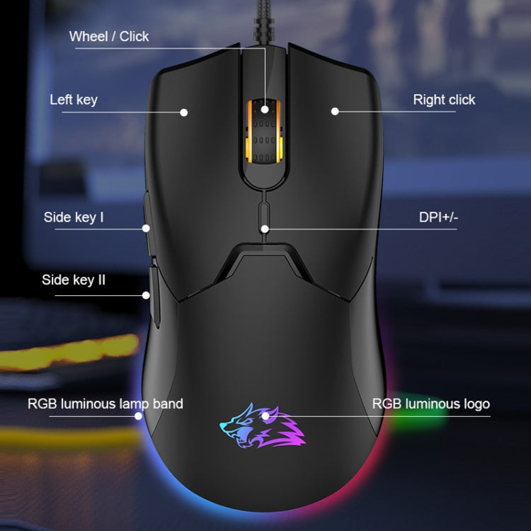 ZIYOU LANG M6 7 Keys 7200DPI Macro Programming Game RGB Backlight Mouse, Cable Length:1.5m(White) - Wired Mice by ZIYOU LANG | Online Shopping UK | buy2fix