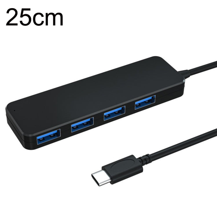 AC3-L43 Type-c/USB-c USB3.0 25cm 4 Ports Expansion Dock Notebook High Speed HUB - USB 3.0 HUB by buy2fix | Online Shopping UK | buy2fix