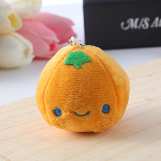 5pcs Cute Fruit And Vegetable Plush Bag Pendant Key Chain, Size: 10cm(Orange) - Key Rings by buy2fix | Online Shopping UK | buy2fix