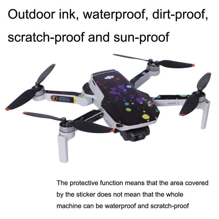 Sunnylife MM2-TZ452 For DJI Mini 2 Waterproof PVC Drone Body + Arm + Remote Control Decorative Protective Stickers Set(Army Green Camouflage) - Stickers by Sunnylife | Online Shopping UK | buy2fix