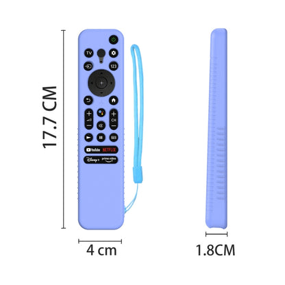 Y56 Voice Remote Silicone Anti-Fall Protective Case For Sony RMF-TX800U/C/P/T/900U(Luminous Blue) - Consumer Electronics by buy2fix | Online Shopping UK | buy2fix