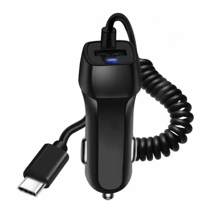 522AL Fast Charging With Cable Car Charging, Output Interface: Type-C/USB-C (Black) - In Car by buy2fix | Online Shopping UK | buy2fix