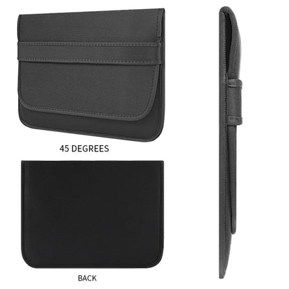 12 Inch Neoprene Laptop Lining Bag Horizontal Section Flap Clutch Bag(Black) - 12.1 inch by buy2fix | Online Shopping UK | buy2fix