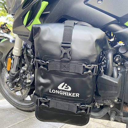 LONGHIKER Motorcycle Quick Release Waterproof Bumper Side Bag(Black) - In Car by buy2fix | Online Shopping UK | buy2fix