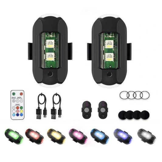 Vibration Remote Control Induction Motorcycle Wireless Strong Magnetic Warning Flash Light, Specification: 2 Light +1 RC - In Car by buy2fix | Online Shopping UK | buy2fix