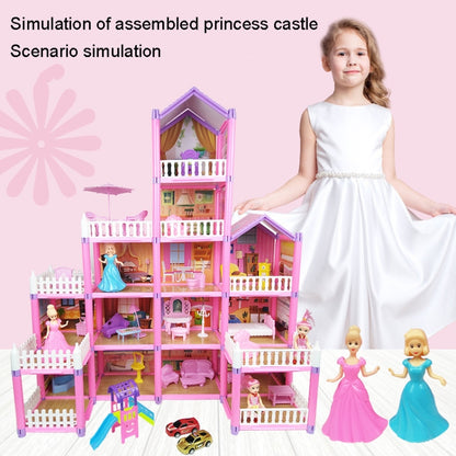 DSJ55-2 126pcs/set Children Passing Domestic Toy Doll House Princess Castle Set Simulation Disguise House - Pretend Play Toys by buy2fix | Online Shopping UK | buy2fix