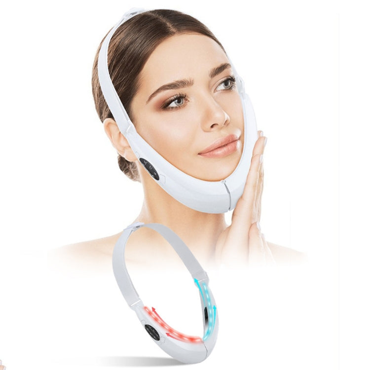 106892 EMS Microcurrent Red and Blue Light Massage Face-Lifting Instrument(White) - Beauty Instrument by buy2fix | Online Shopping UK | buy2fix