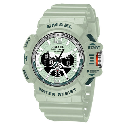 SMAEL 8065 Waterproof Sports Multifunctional Luminous Watch Men(Matcha Green) - Sport Watches by SMAEL | Online Shopping UK | buy2fix