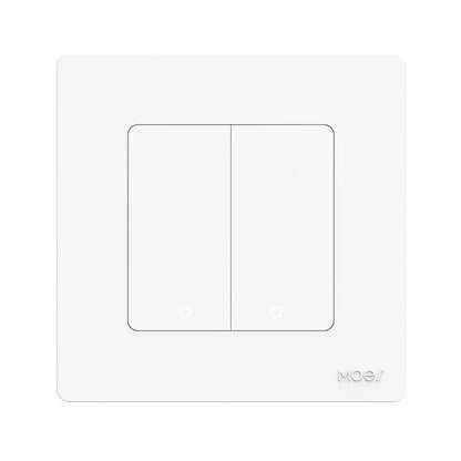 Tuya ZigBee Smart Single-fire Zero-fire Sharing Timing Voice Wall Switch EU Plug, Style: 2 Ways (White Scene Casual Post) - Consumer Electronics by buy2fix | Online Shopping UK | buy2fix