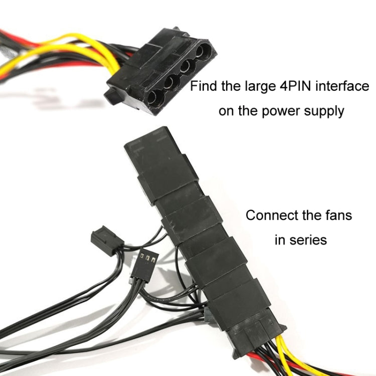 COOLMOON 12cm Dual Aperture Computer Mainframe Chassis Dual Interface Fan(Colorful) -  by COOLMOON | Online Shopping UK | buy2fix