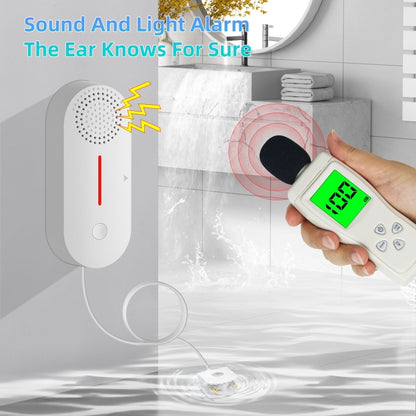 Tuya WIFI Sound and Light Water Immersion Alarm Leak Sensor Overflow Alarm Detector - Security by buy2fix | Online Shopping UK | buy2fix