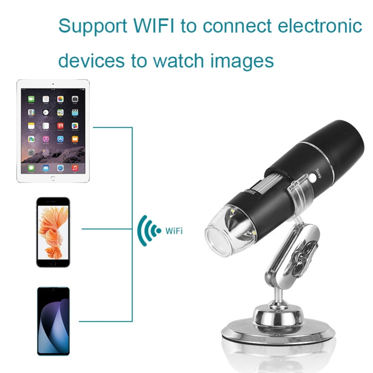 50X-1000X Wireless WIFI Connection LED Light Portable Digital Microscope, Specification: W05 - Consumer Electronics by buy2fix | Online Shopping UK | buy2fix