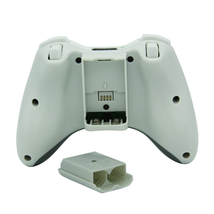 For Microsoft Xbox 360 / PC XB13 Dual Vibration Wireless 2.4G Gamepad With Receiver(White) - Gamepad by buy2fix | Online Shopping UK | buy2fix