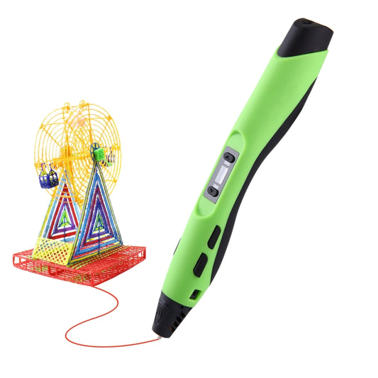SL-300  3D Printing Pen 8 Speed Control High Temperature Version Support PLA/ABS Filament With UK Plug(Black -green) - Consumer Electronics by buy2fix | Online Shopping UK | buy2fix