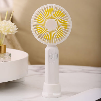 M9 Handheld Mini Fan Outdoor USB Charging Desktop Fan 1500mAh(White) - Consumer Electronics by buy2fix | Online Shopping UK | buy2fix