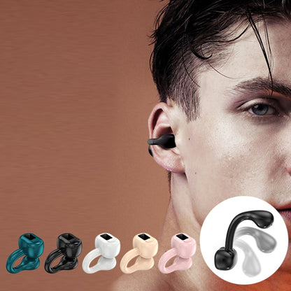 M10 IPX5 Waterproof Ear Clip Bluetooth Earphones, Style: Doble Pink - Bluetooth Earphone by buy2fix | Online Shopping UK | buy2fix