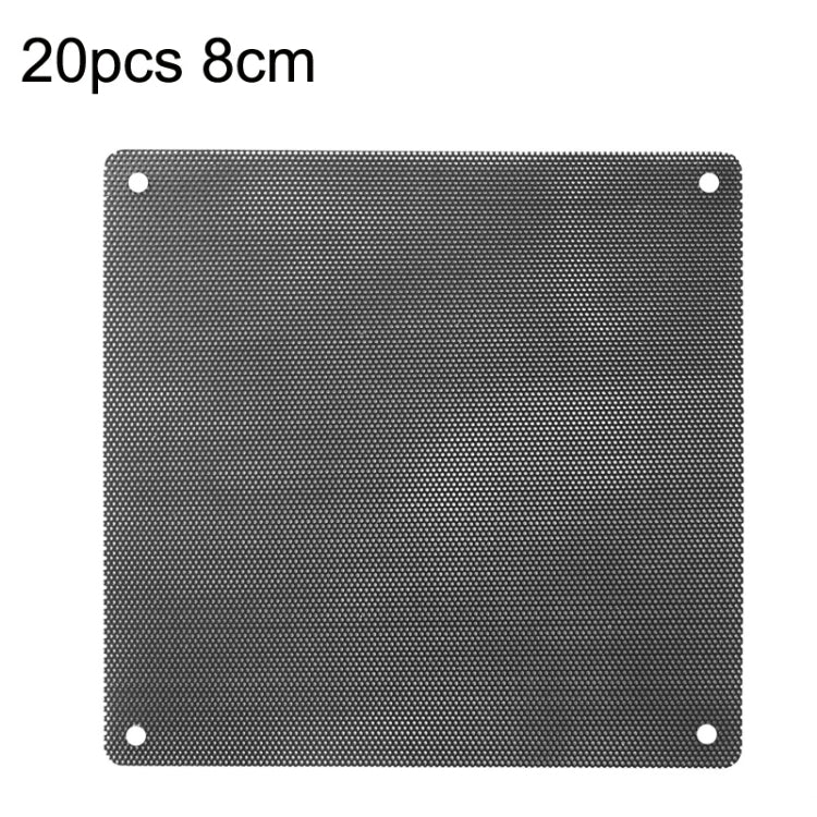 20pcs 8cm Chassis Fan PVC Dust Filter Dust Filter -  by buy2fix | Online Shopping UK | buy2fix