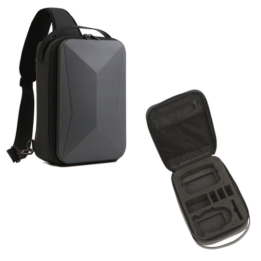 For DJI Mini 3 / Mini 3 Pro Hard Shell Storage Bag Box Chest Bag Shoulder Bag Messenger Bag(Dark Gray) - DJI & GoPro Accessories by buy2fix | Online Shopping UK | buy2fix