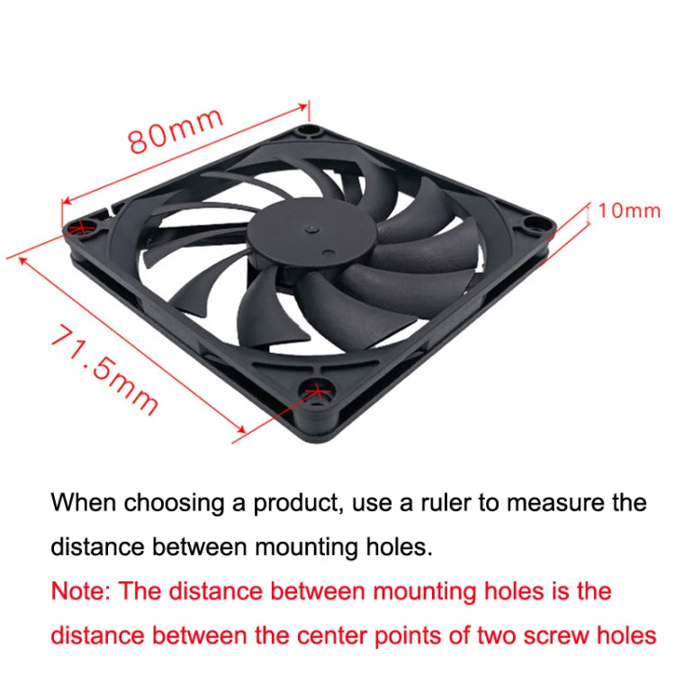 FANNER Ice Soul F8010 Ultra Thin 4pin PWM Intelligent Speed Adjustment Chassis Fan -  by buy2fix | Online Shopping UK | buy2fix