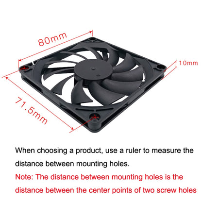 FANNER Ice Soul F8010 Ultra Thin 4pin PWM Intelligent Speed Adjustment Chassis Fan -  by buy2fix | Online Shopping UK | buy2fix