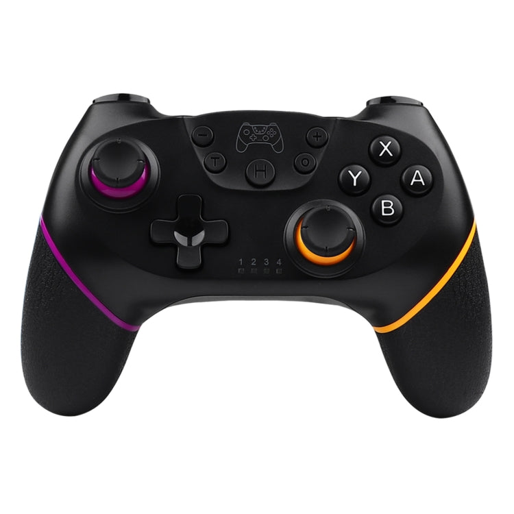 For Nintendo Switch Pro Wireless Bluetooth Handle with Macro Programming & Somatosensory Wake-up(Purple Orange) - Gamepads by buy2fix | Online Shopping UK | buy2fix