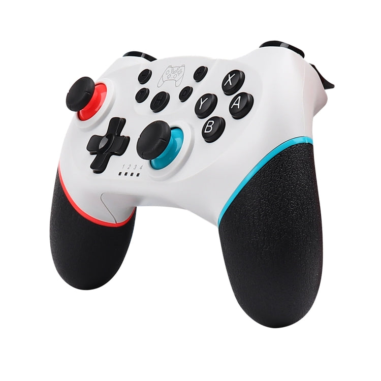 For Nintendo Switch Pro Wireless Bluetooth Handle with Macro Programming & Somatosensory Wake-up(White Red Blue) - Gamepads by buy2fix | Online Shopping UK | buy2fix