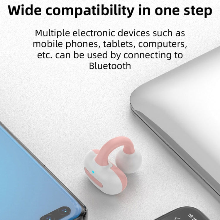 M-S8 Wireless Stereo Single Ear Clip-on Bluetooth Earphone(Blue) - Bluetooth Earphone by buy2fix | Online Shopping UK | buy2fix