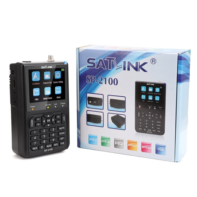 SATLINK SP-2100 HD Finder Meter Handheld Satellite Meter(AU Plug) - Satellite Finder by SATLINK | Online Shopping UK | buy2fix