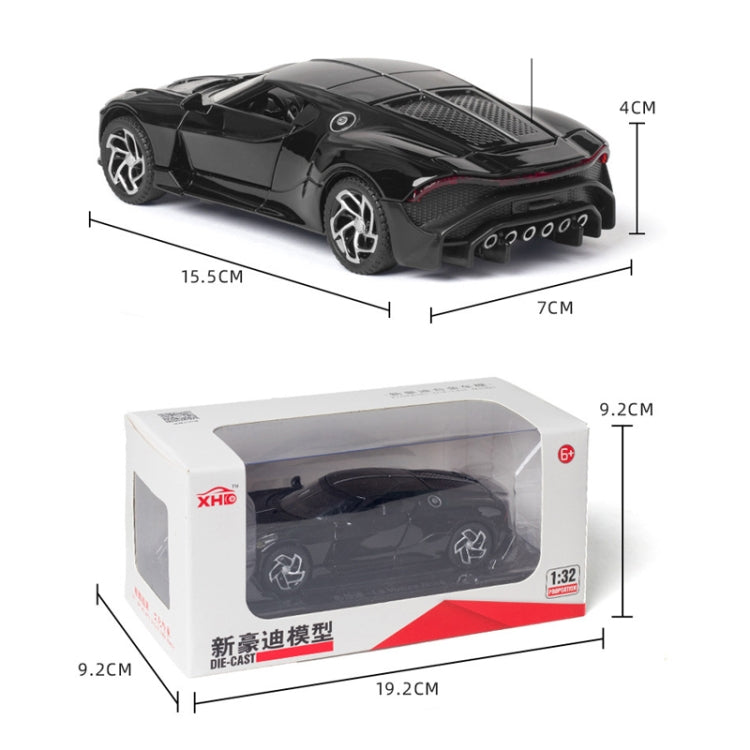 1:32 Alloy Sports Car Model With Sound And Light Boy Toy Car Decoration(Bright Red) - Model Toys by buy2fix | Online Shopping UK | buy2fix