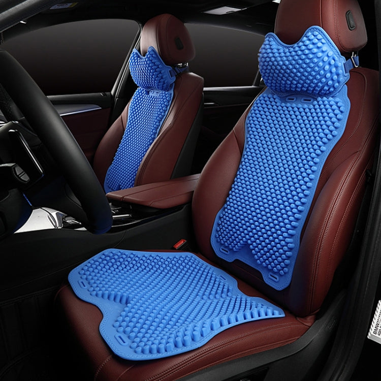 Silicone Car Seat Cushion Summer Breathable Cool Pad, Color: Rear Cushion Gray -  by buy2fix | Online Shopping UK | buy2fix