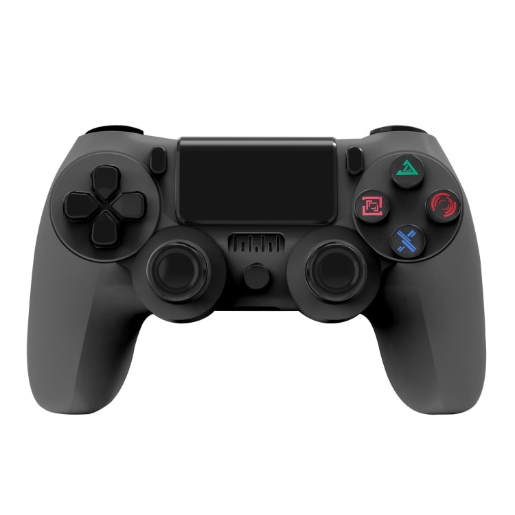 For PS4 Wireless Bluetooth Game Controller With Light Strip Dual Vibration Game Handle(Black) - Gamepads by buy2fix | Online Shopping UK | buy2fix